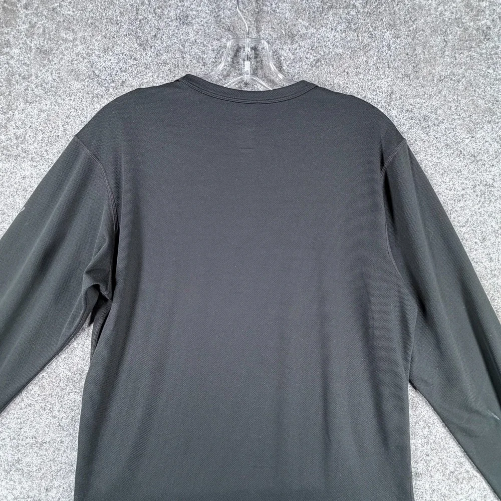 REI Recreational Equipment Long Sleeve T-Shirt Mens Black Casual UPF50+ Crewneck